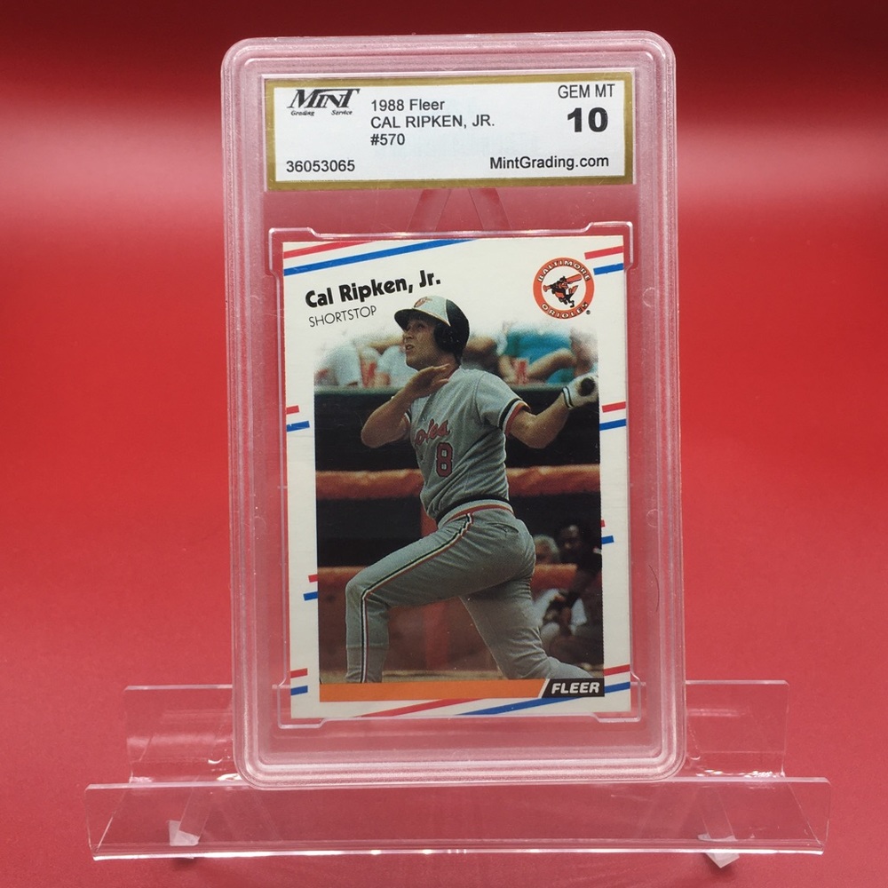 1988 Fleer Cal Ripken Jr. Gem Mint 10 Card #570